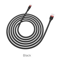  USB kabelis Hoco U72 Type-C 1.2m silicone black 